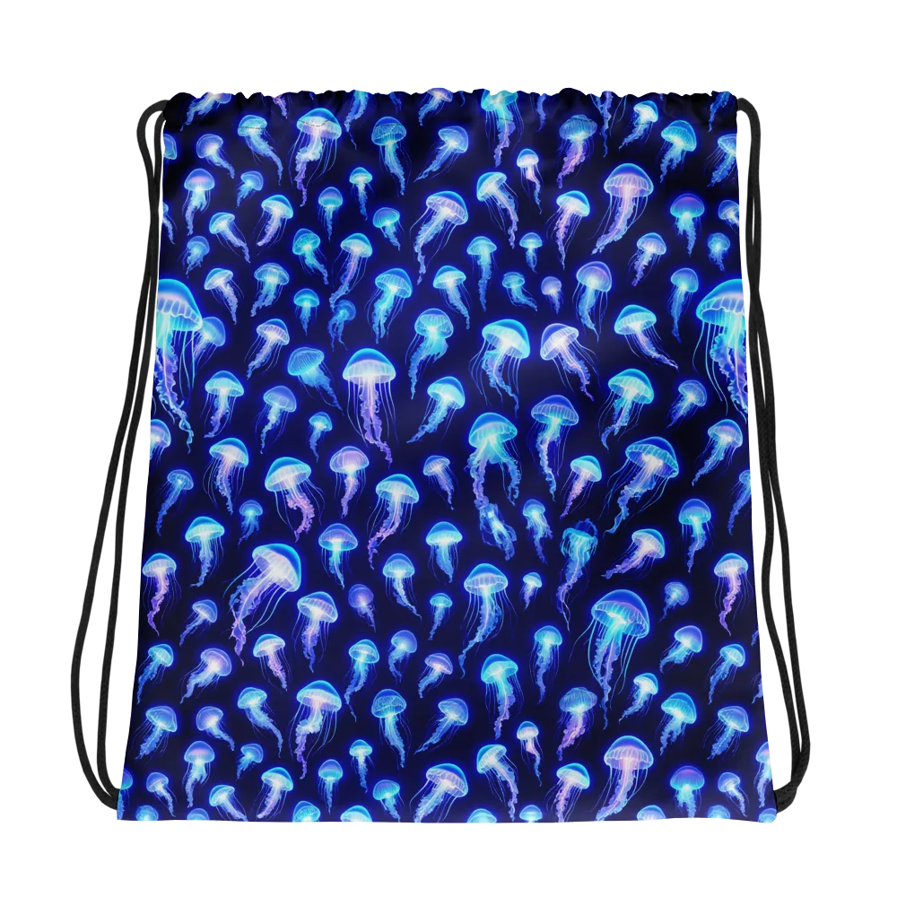 Electric Ocean on Drawstring Bag — Photo