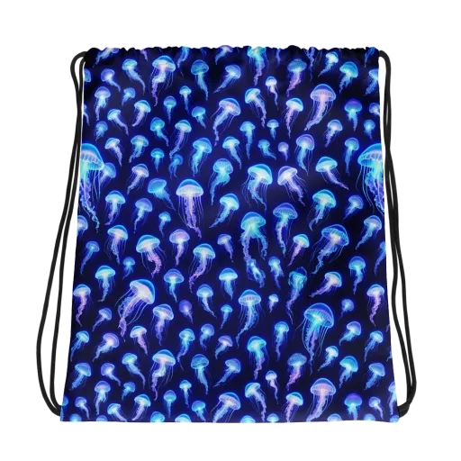 Electric Ocean on a Drawstring Bag