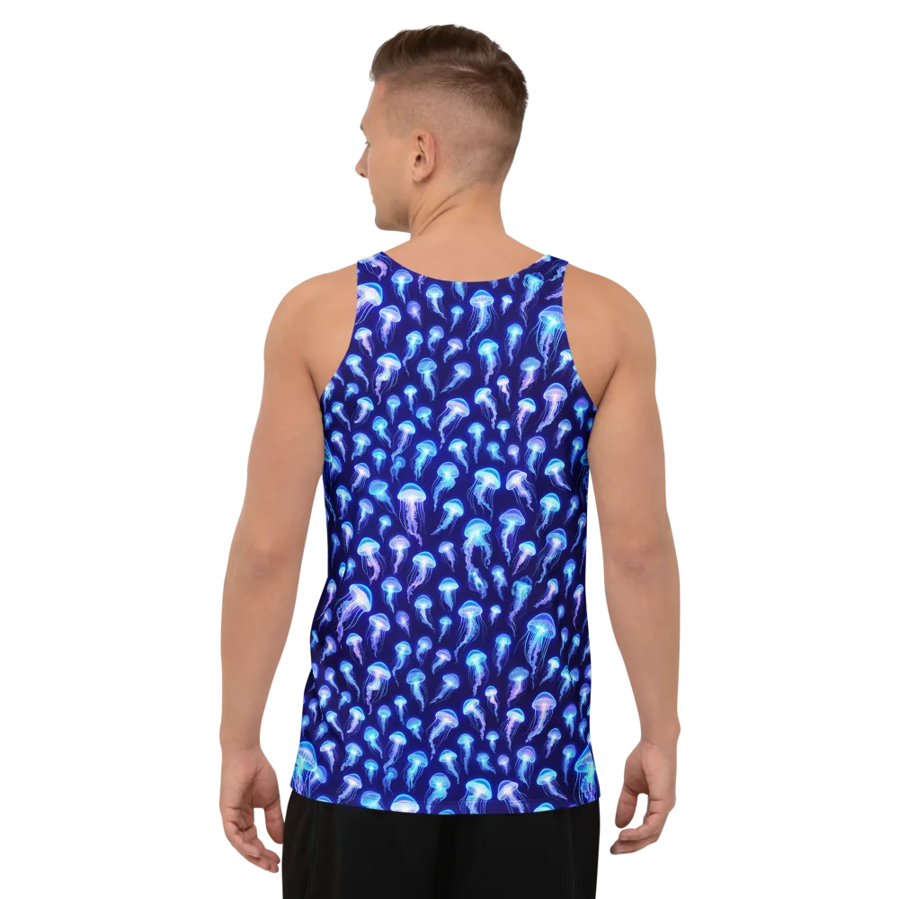 Electric Ocean on Men's Tank Top — Back