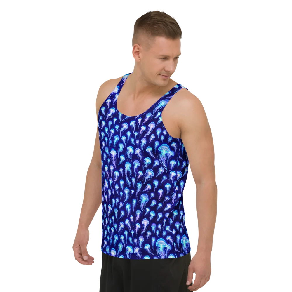 Electric Ocean on Men's Tank Top — Left Front