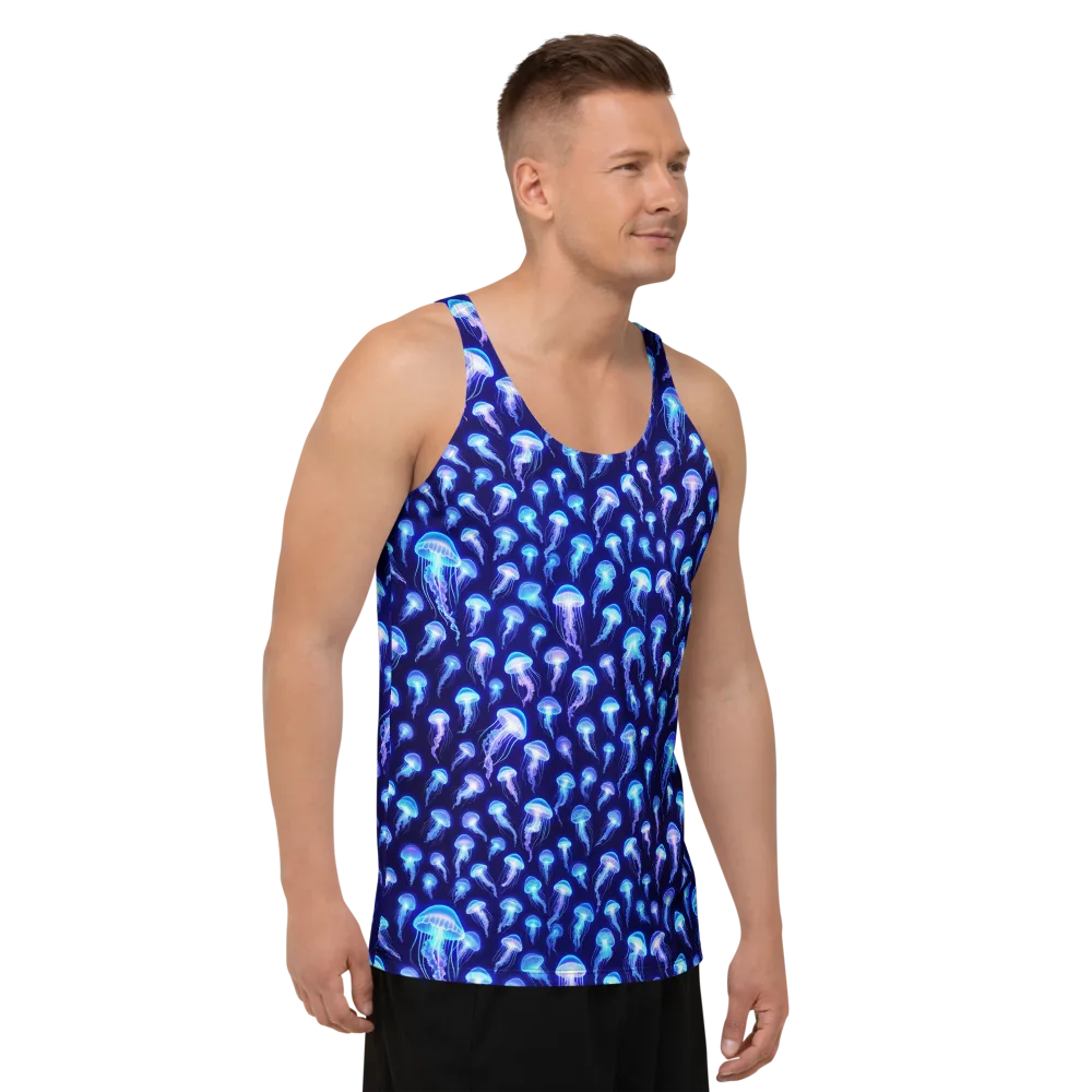 Electric Ocean on Men's Tank Top — Right Front