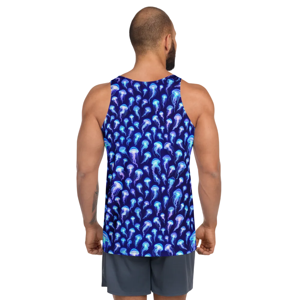 Electric Ocean on Men's Tank Top — Back