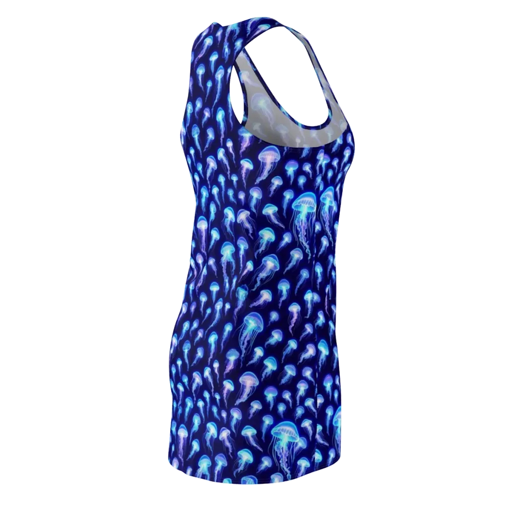 Electric Ocean on Racerback Dress — Back Side