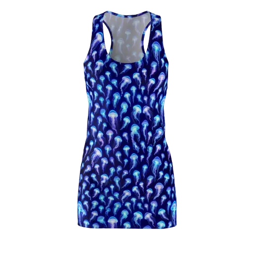 Electric Ocean on a Racerback Dress