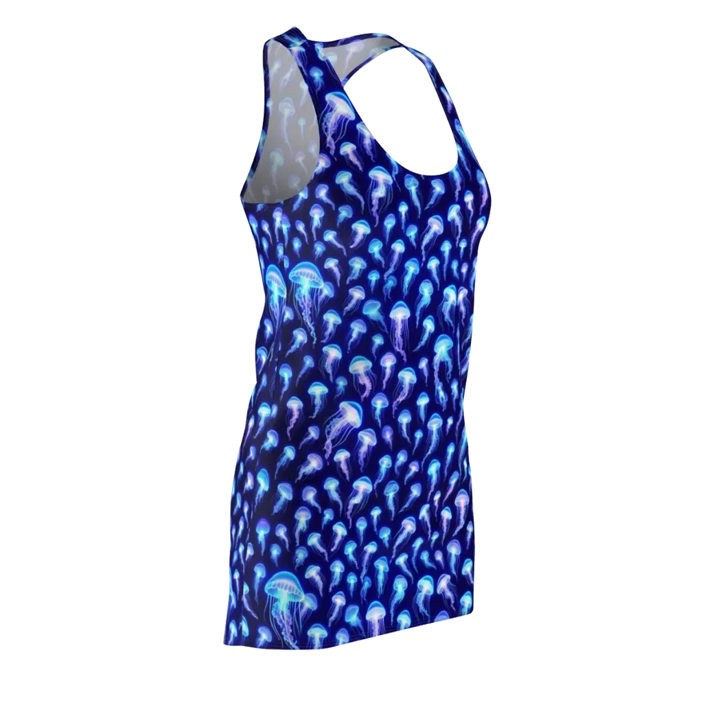 Electric Ocean on Racerback Dress — Front Side