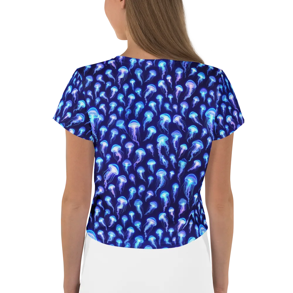 Electric Ocean on Crop Tee — Back