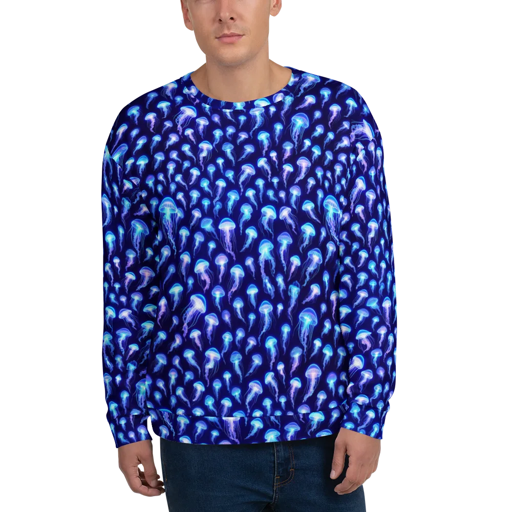 Electric Ocean on Sweatshirt — Front