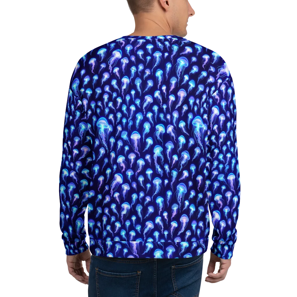 Electric Ocean on Sweatshirt — Back