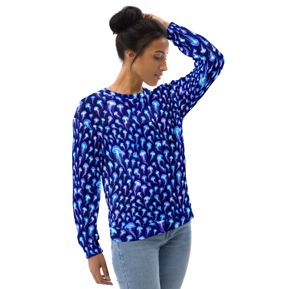 Electric Ocean on Sweatshirt — Right Front