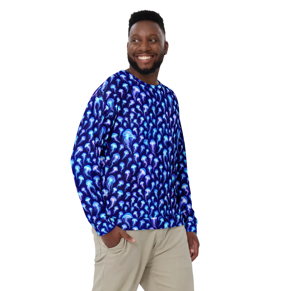 Electric Ocean on Sweatshirt — Front