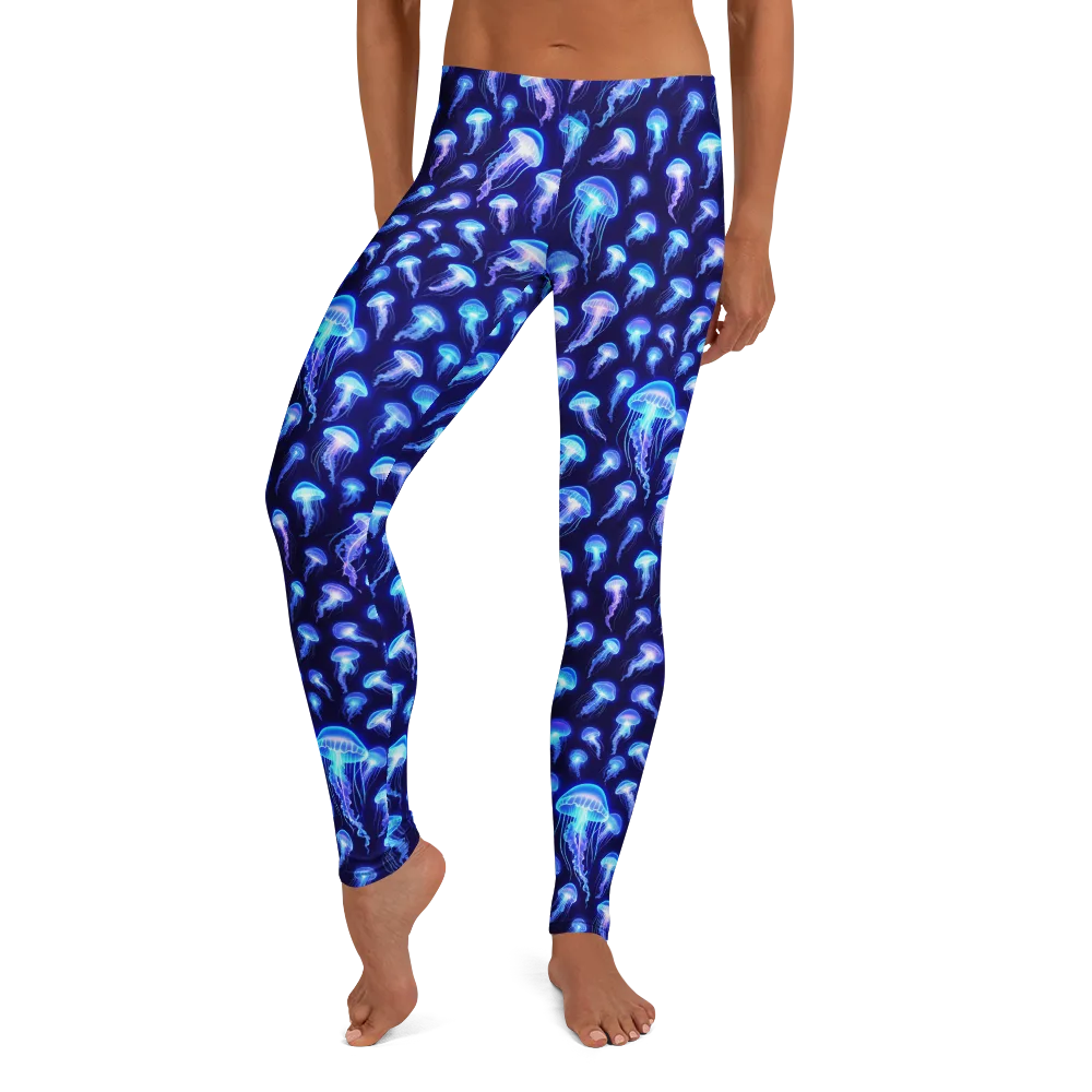 Electric Ocean on Leggings — Front