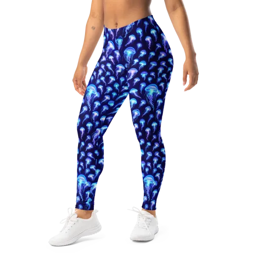 Electric Ocean on a Leggings