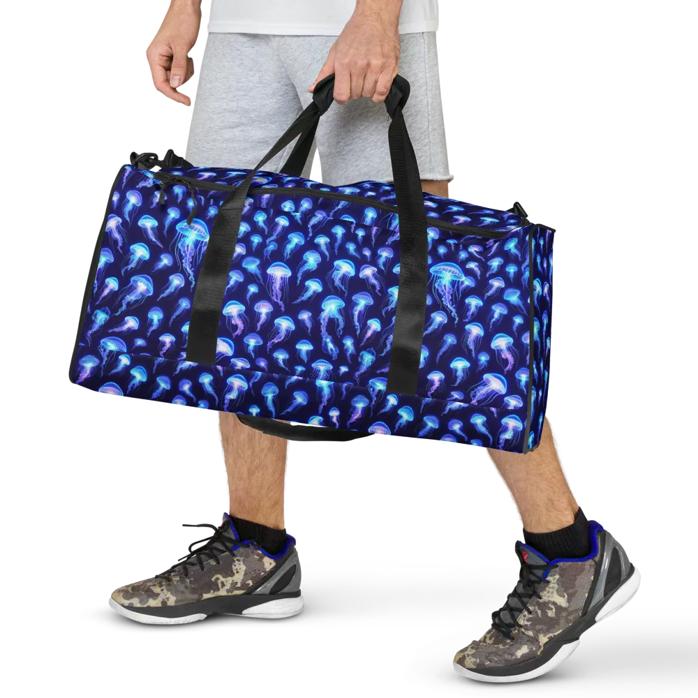 Electric Ocean on Duffle Bag — Front