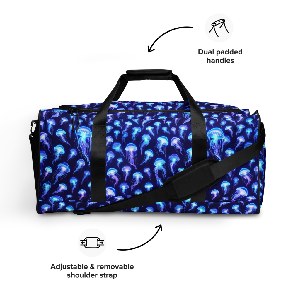 Electric Ocean on Duffle Bag — Front