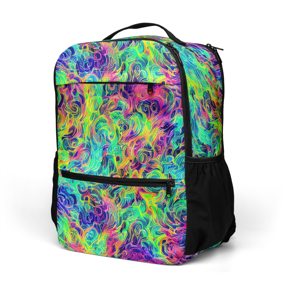 Radiant Whorl on Utility Backpack — Left Front