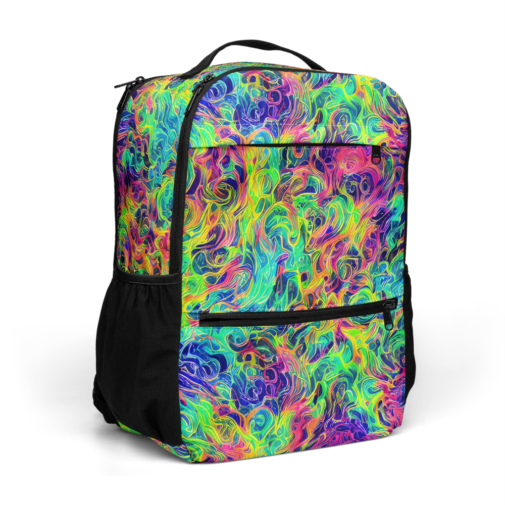 Radiant Whorl on Utility Backpack — Right Front