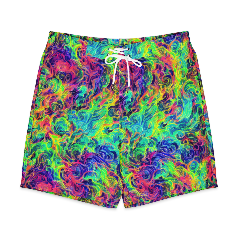 Radiant Whorl on Men's Board Shorts — Front