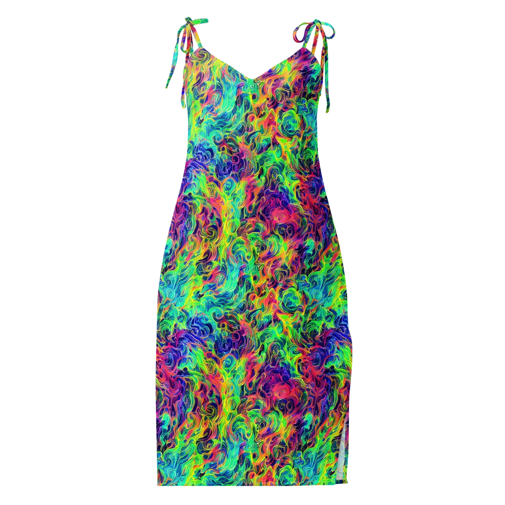 Radiant Whorl on Slip Dress — Front
