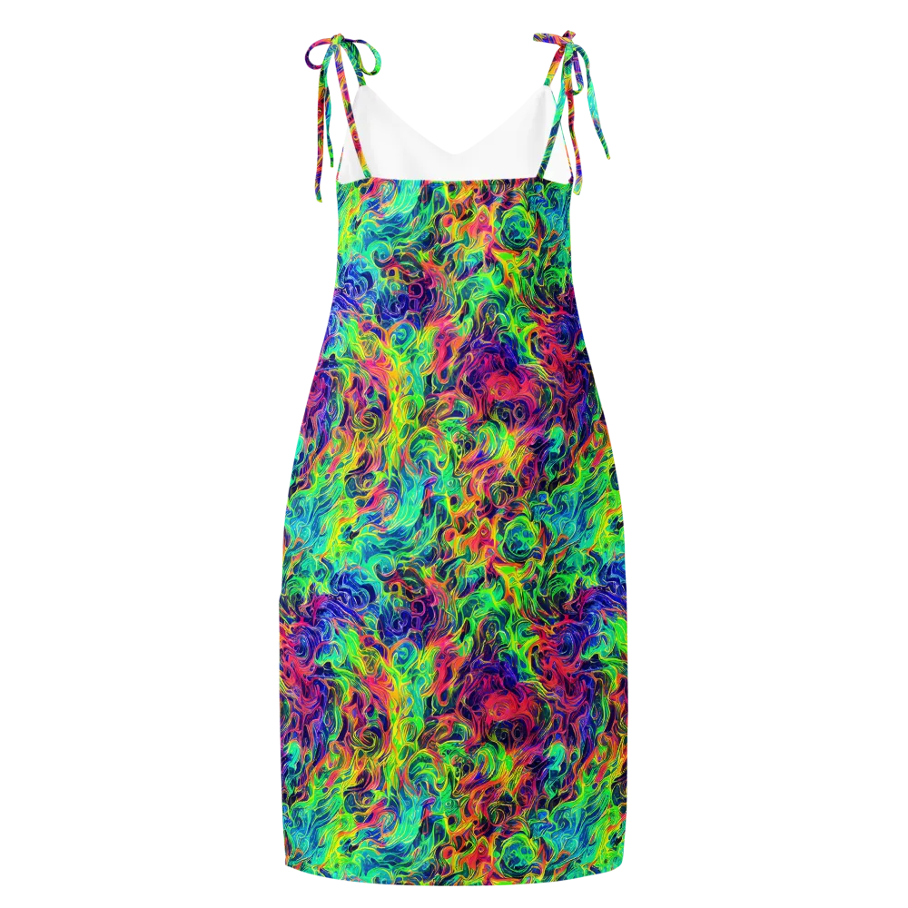 Radiant Whorl on Slip Dress — Back