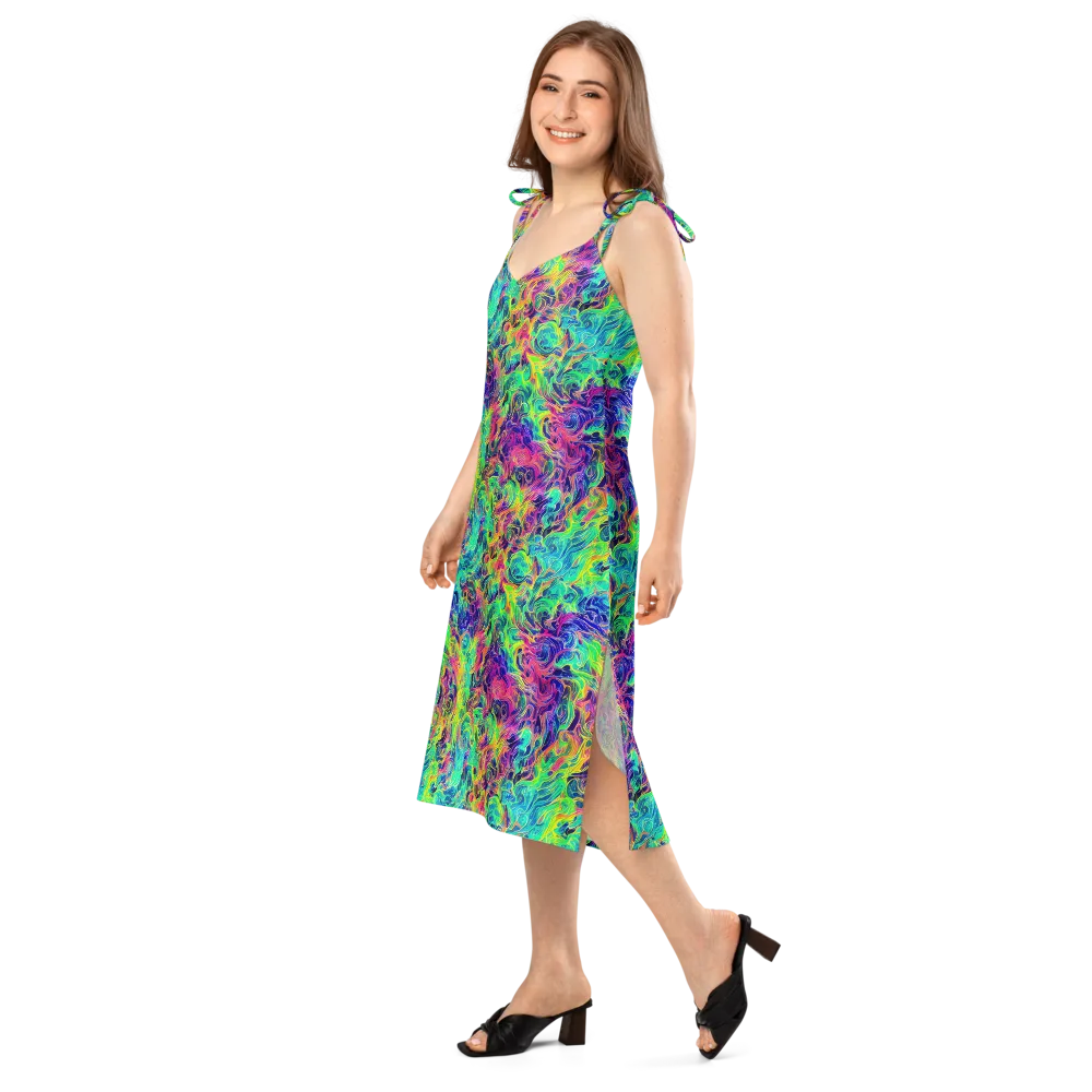 Radiant Whorl on Slip Dress — Left Front