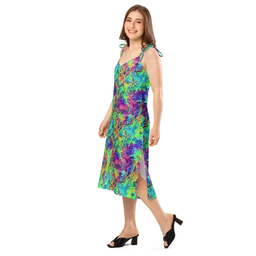 Radiant Whorl on a Slip Dress