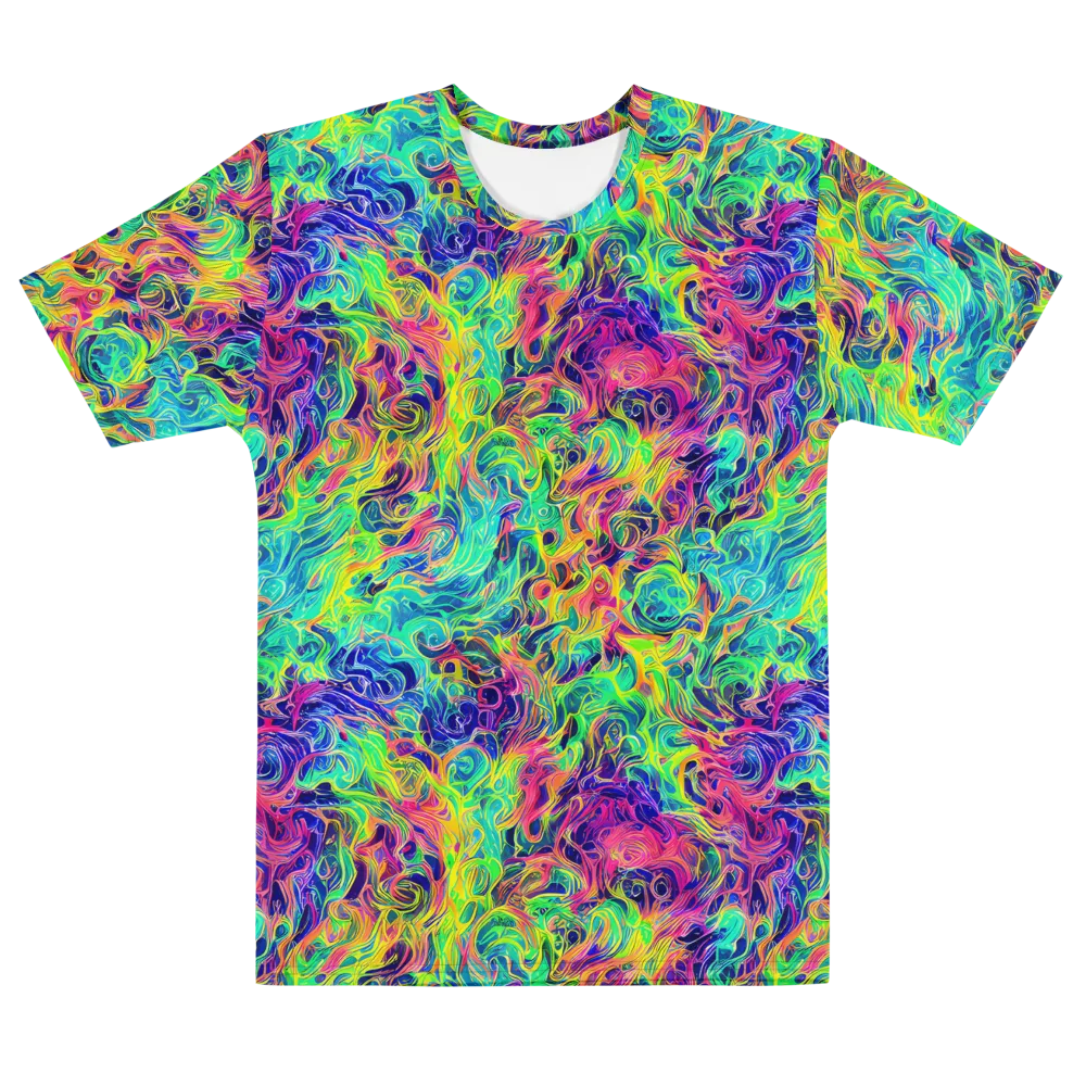Radiant Whorl on Men's Cotton Crew Neck T-Shirt — Front
