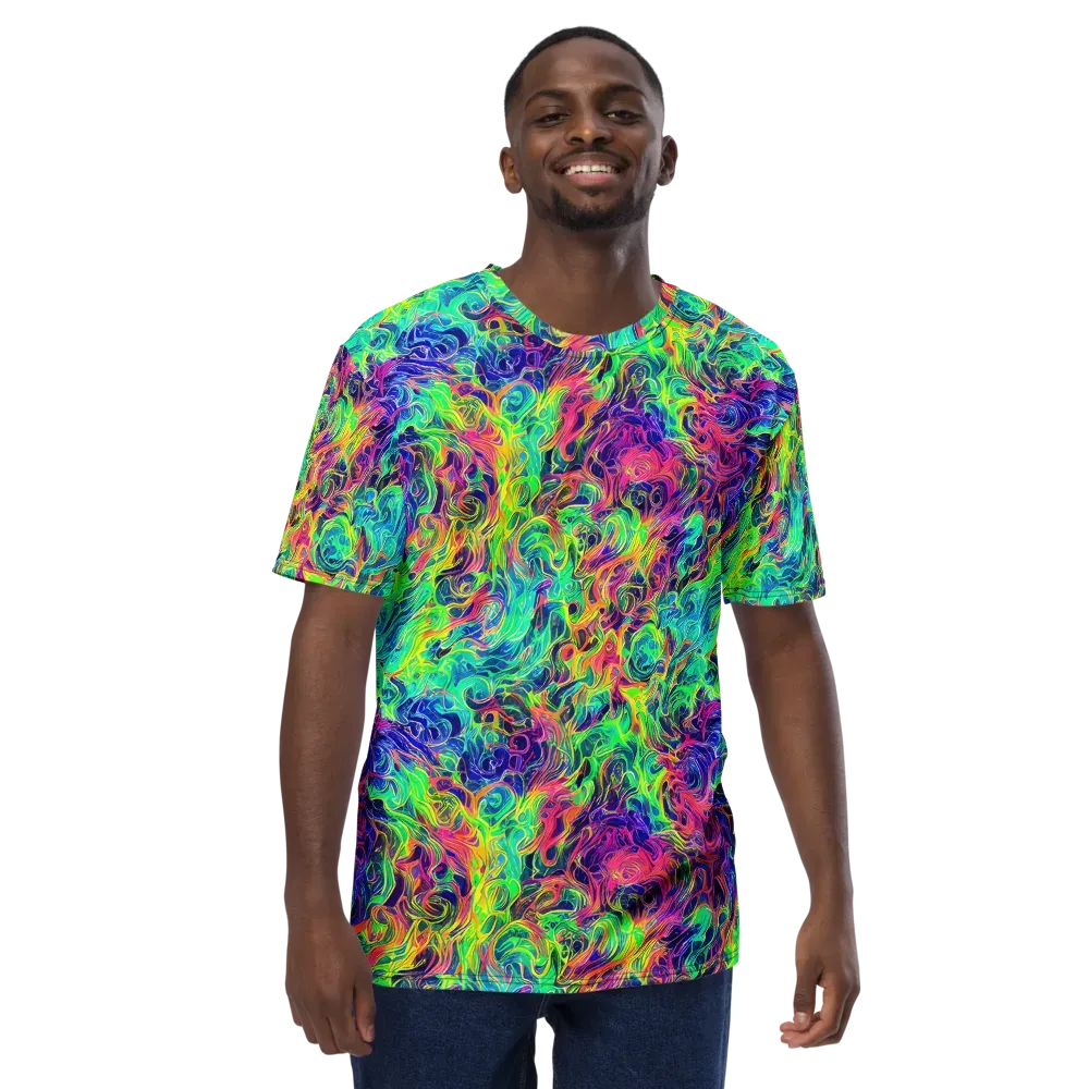 Radiant Whorl on Men's Crew Neck T-Shirt — Front