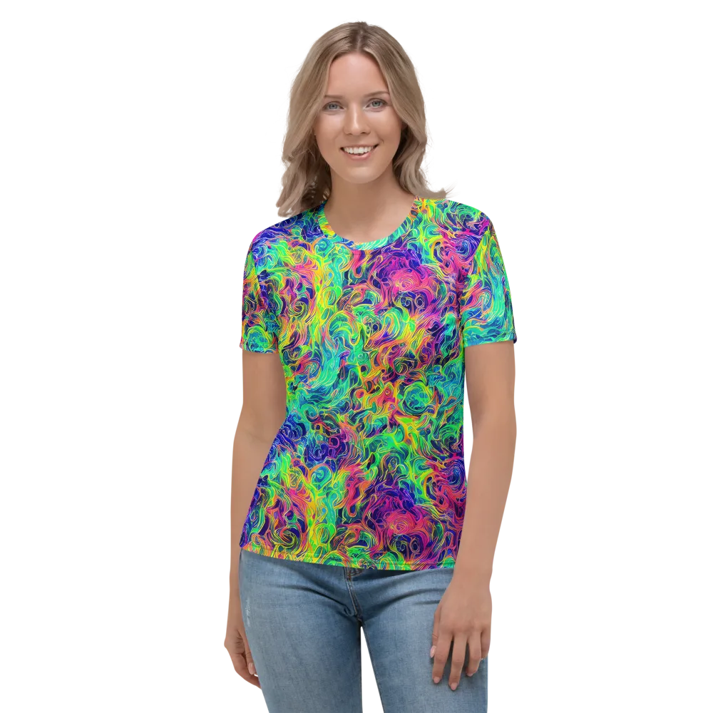 Radiant Whorl on Women's Crew Neck T-Shirt — Front