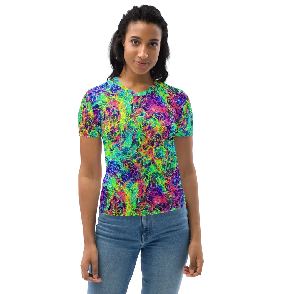 Radiant Whorl on Women's Crew Neck T-Shirt — Front