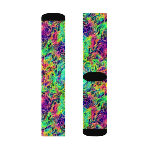 Radiant Whorl on a Socks