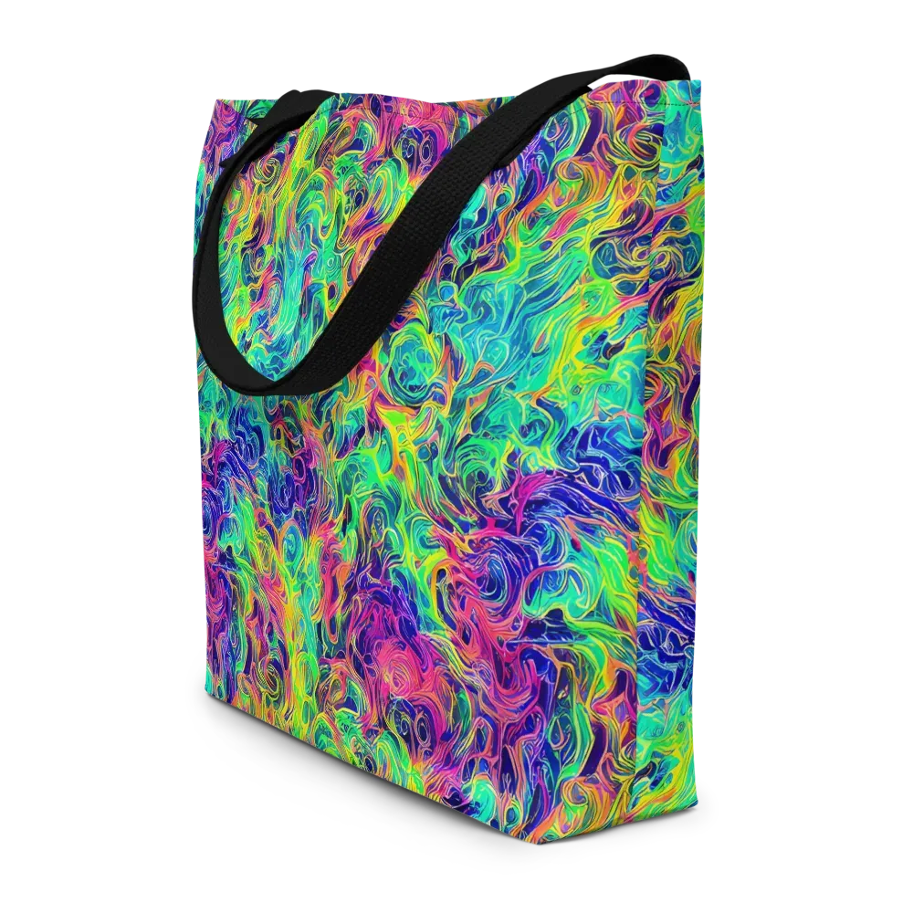 Radiant Whorl on Large Tote Bag W/ Pocket — Front