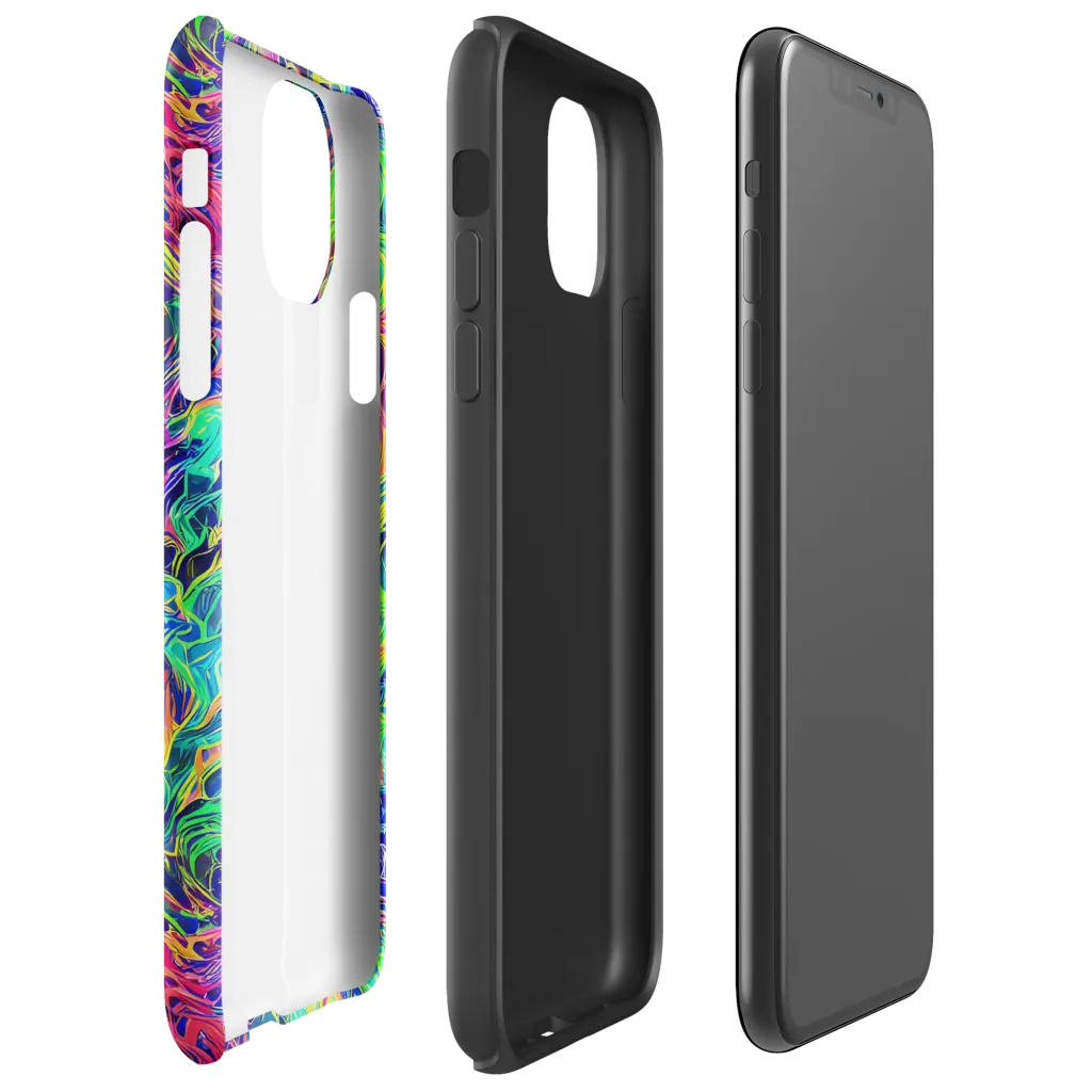 Radiant Whorl on Tough Case for iPhone® — Right