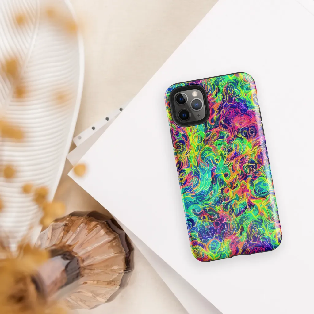 Radiant Whorl on Tough Case for iPhone® — Front