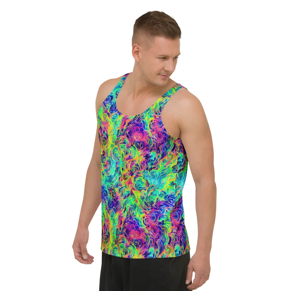 Radiant Whorl on Men's Tank Top — Left Front