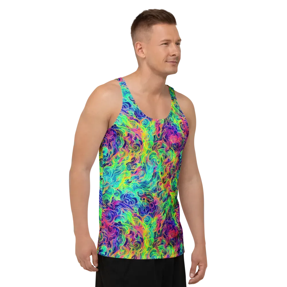 Radiant Whorl on Men's Tank Top — Right Front