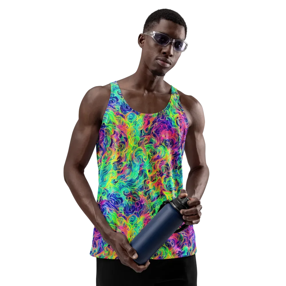 Radiant Whorl on Men's Tank Top — Front
