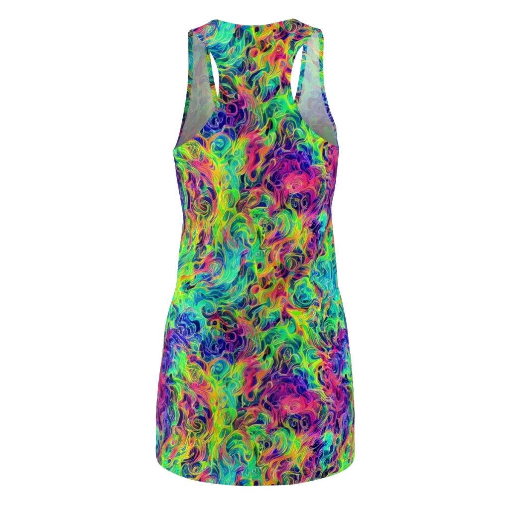Radiant Whorl on Racerback Dress — Back