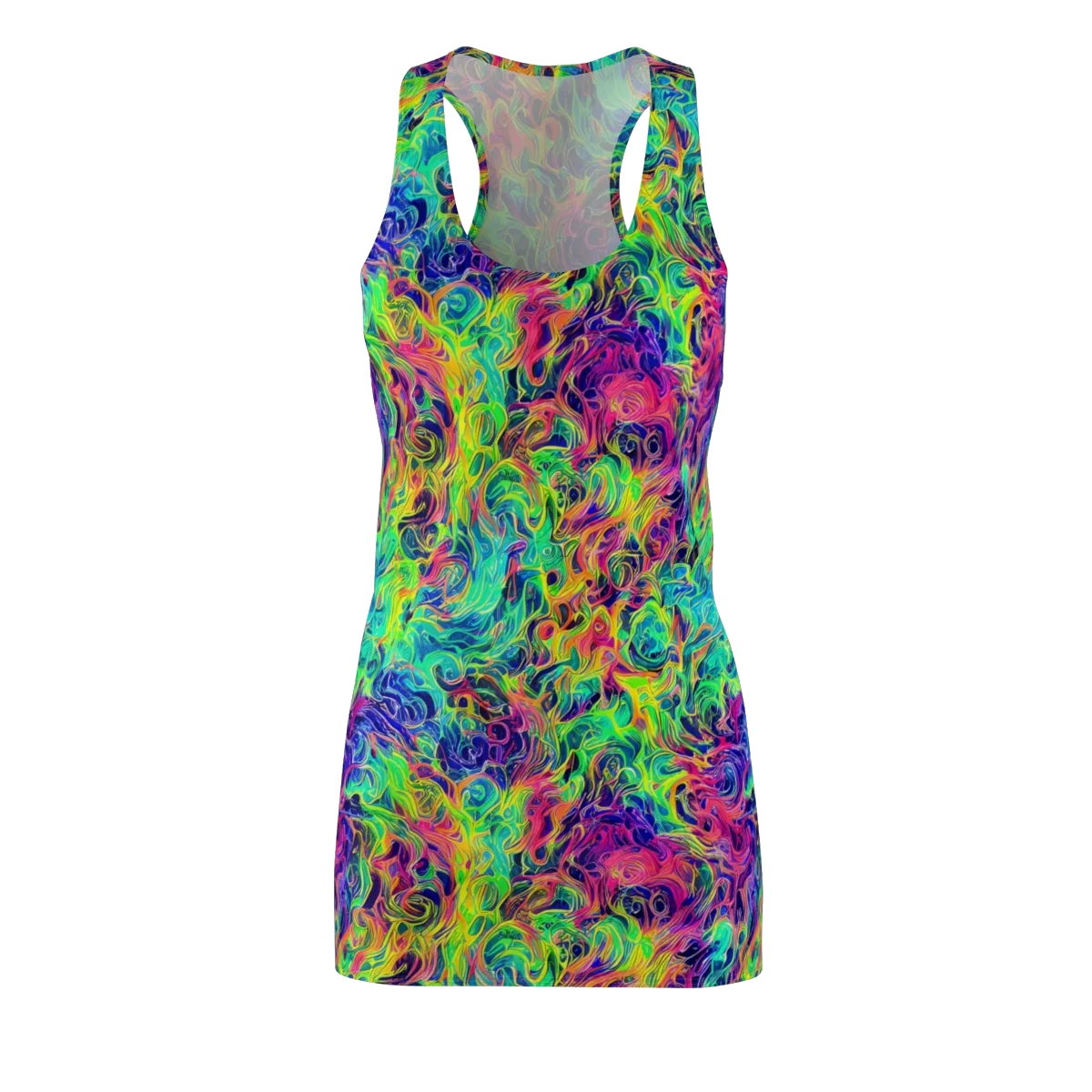 Radiant Whorl on Racerback Dress — Front