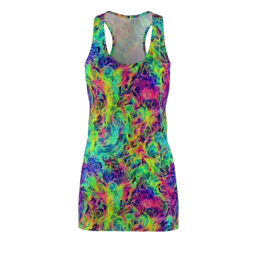 Radiant Whorl on a Racerback Dress