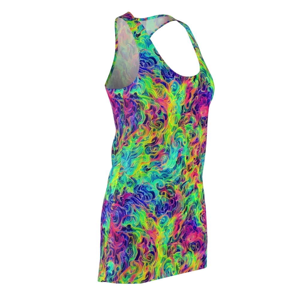 Radiant Whorl on Racerback Dress — Front Side