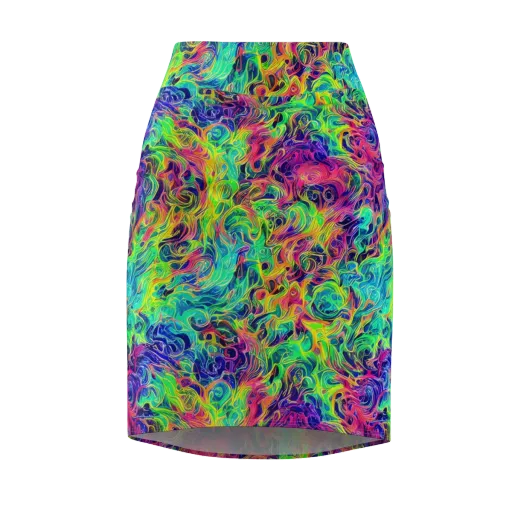 Radiant Whorl on a Pencil Skirt