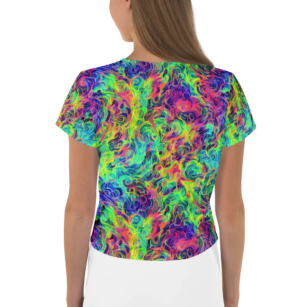 Radiant Whorl on Crop Tee — Back