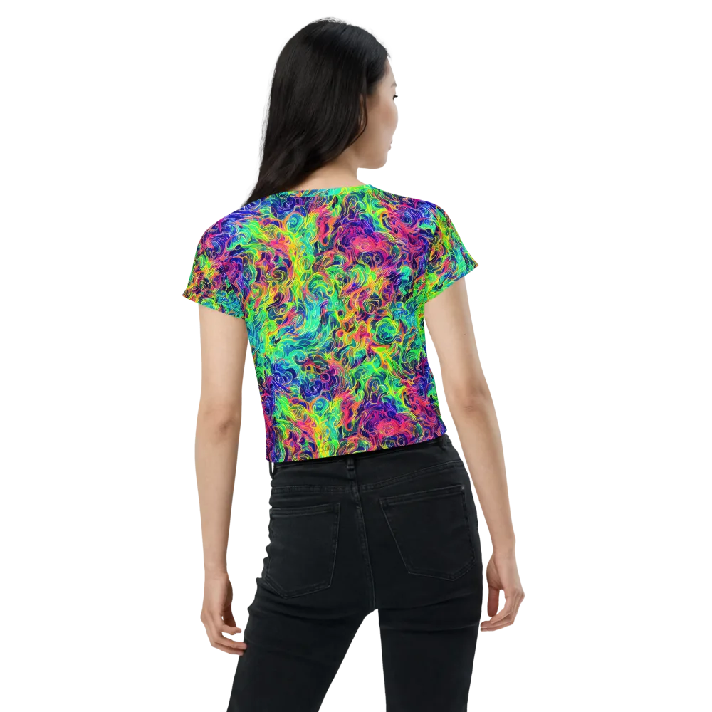 Radiant Whorl on Crop Tee — Back