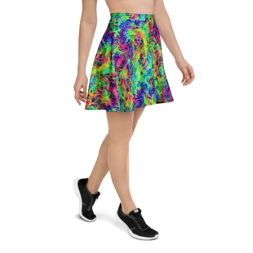Radiant Whorl on a Skater Skirt