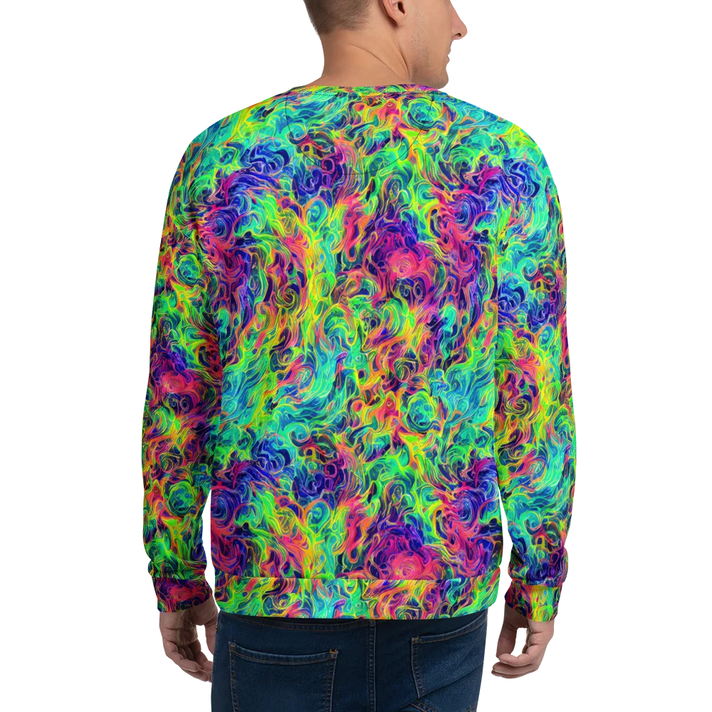 Radiant Whorl on Sweatshirt — Back