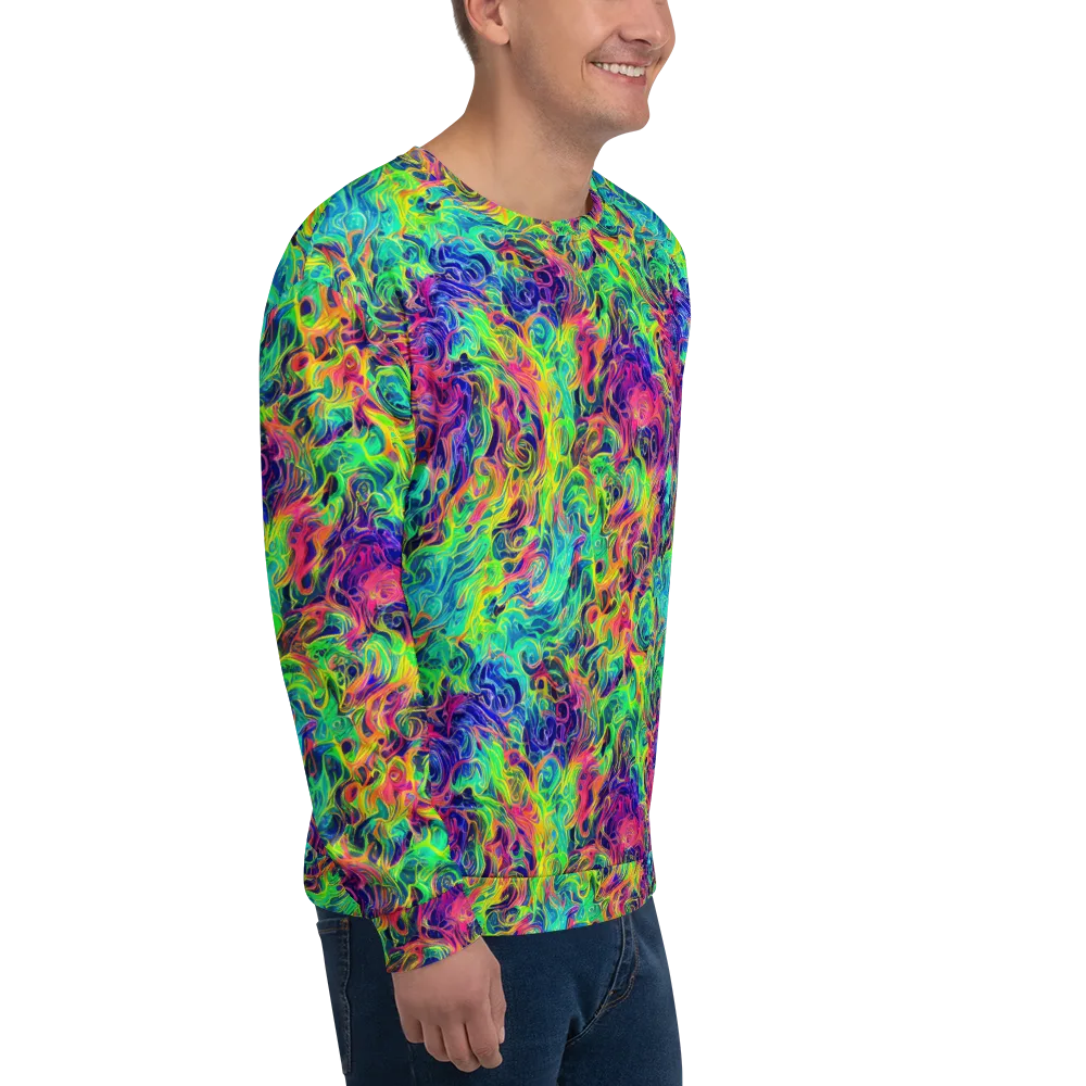 Radiant Whorl on Sweatshirt — Right Front