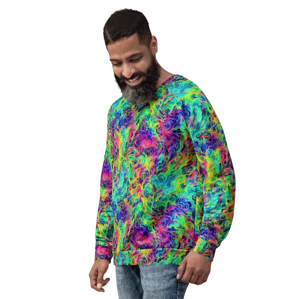 Radiant Whorl on Sweatshirt — Left Front
