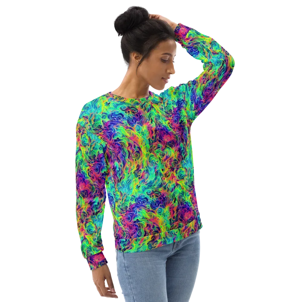 Radiant Whorl on Sweatshirt — Right Front