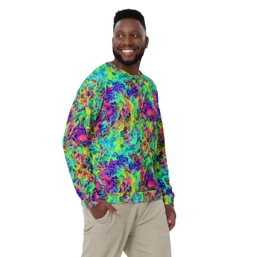 Radiant Whorl on a Sweatshirt