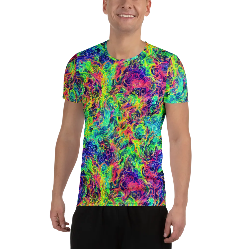 Radiant Whorl on Men's Athletic T-Shirt — Front